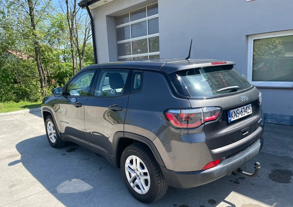 Jeep Compass cena 62900 przebieg: 85000, rok produkcji 2017 z Miejska Górka małe 277